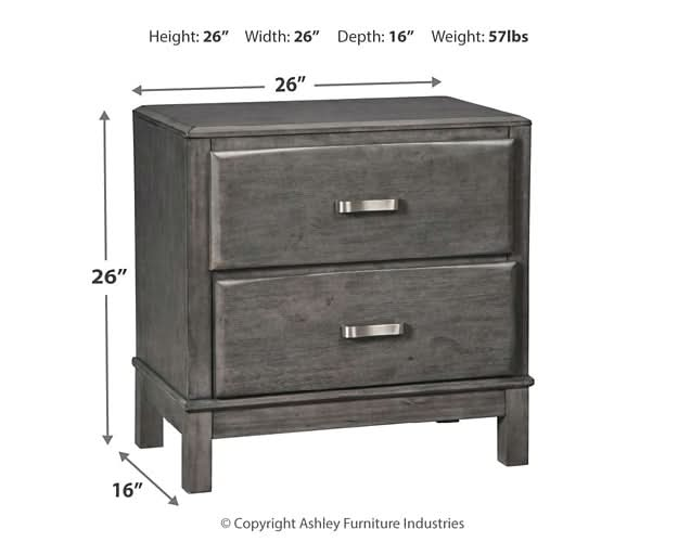 Ashley Express - Caitbrook Two Drawer Night Stand - Walo Furniture