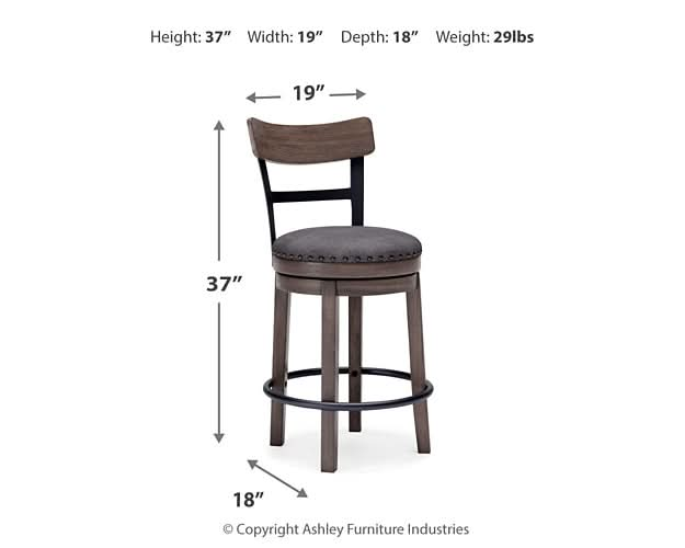 Ashley Express - Caitbrook UPH Swivel Barstool (1/CN) - Walo Furniture