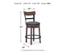 Ashley Express - Caitbrook UPH Swivel Barstool (1/CN) - Walo Furniture