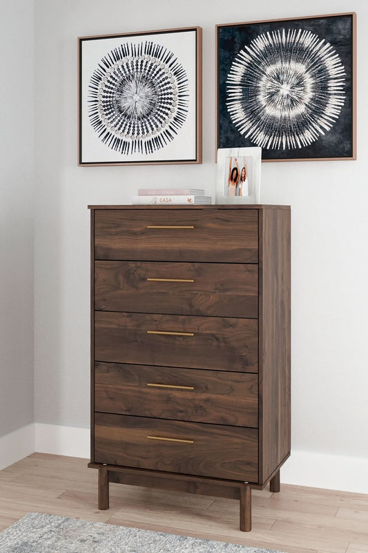 Ashley Express - Calverson Five Drawer Chest - Walo Furniture