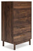 Ashley Express - Calverson Five Drawer Chest - Walo Furniture