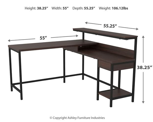 Ashley Express - Camiburg L - Desk with Storage - Walo Furniture