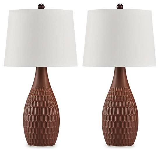 Ashley Express - Cartford Ceramic Table Lamp (2/CN) - Walo Furniture