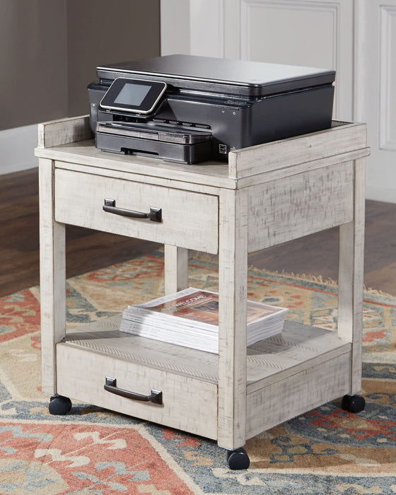 Ashley Express - Carynhurst Home Office Desk and Storage - Walo Furniture