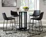 Ashley Express - Centiar Counter Height Dining Table and 4 Barstools - Walo Furniture