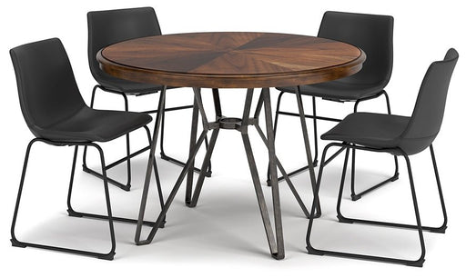 Ashley Express - Centiar Dining Table and 4 Chairs - Walo Furniture