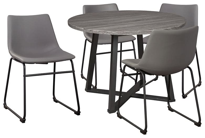 Ashley Express - Centiar Dining Table and 4 Chairs - Walo Furniture