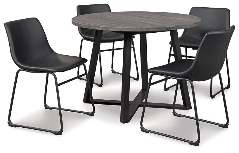 Ashley Express - Centiar Dining Table and 4 Chairs - Walo Furniture