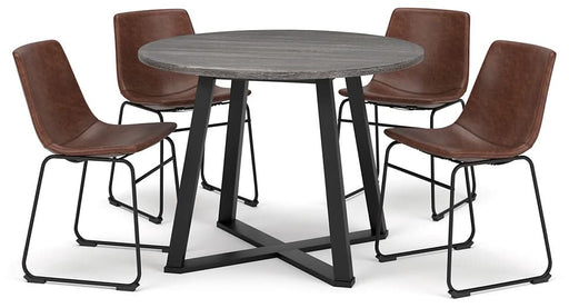 Ashley Express - Centiar Dining Table and 4 Chairs - Walo Furniture