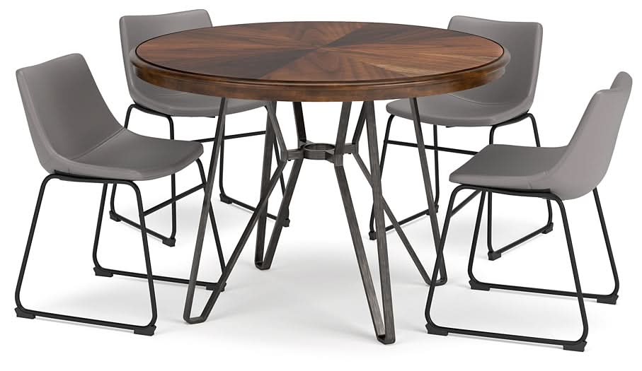 Ashley Express - Centiar Dining Table and 4 Chairs - Walo Furniture