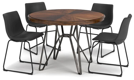 Ashley Express - Centiar Dining Table and 4 Chairs - Walo Furniture