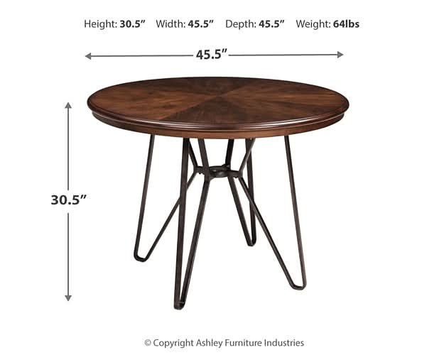 Ashley Express - Centiar Round Dining Room Table - Walo Furniture