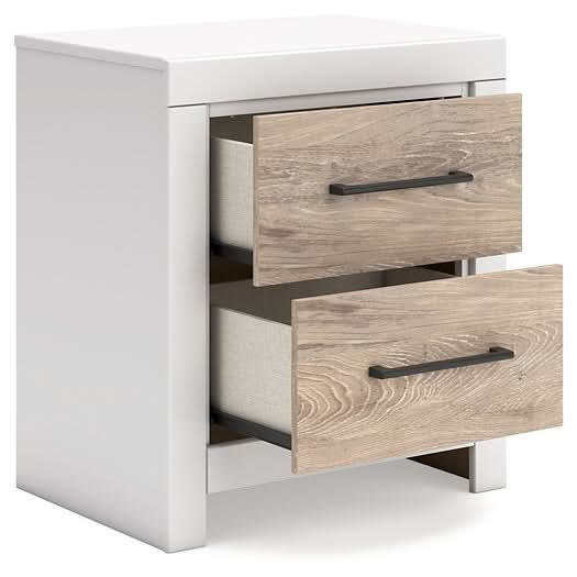 Ashley Express - Charbitt Two Drawer Night Stand - Walo Furniture