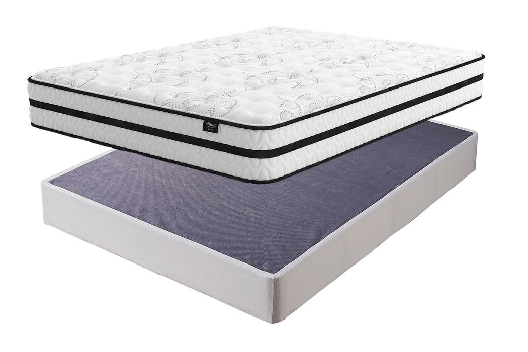 Ashley Express - Chime 10 Inch Hybrid Mattress with Foundation - Walo Furniture