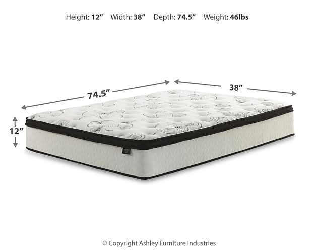 Ashley Express - Chime 12 Inch Hybrid Mattress - Walo Furniture