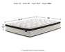 Ashley Express - Chime 12 Inch Hybrid Mattress - Walo Furniture