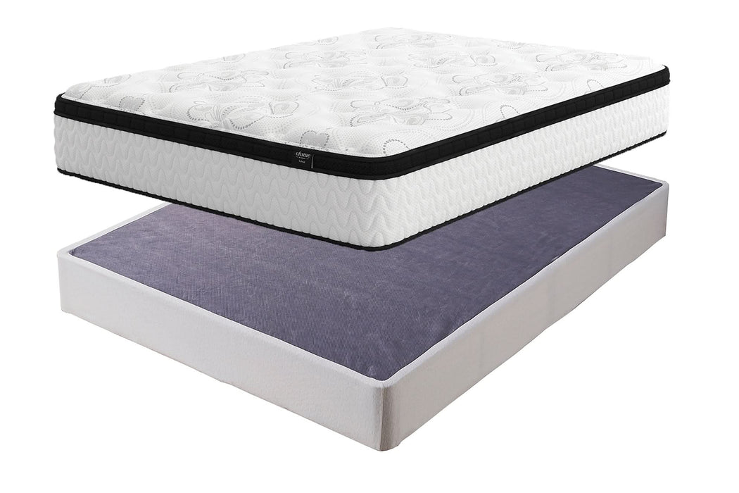 Ashley Express - Chime 12 Inch Hybrid Mattress with Foundation - Walo Furniture