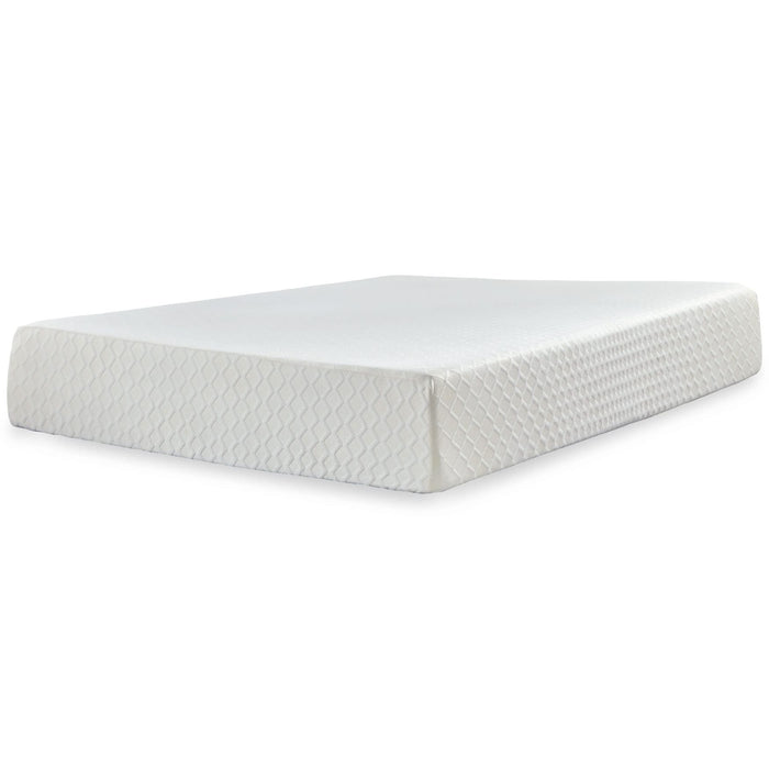 Ashley Express - Chime 12 Inch Memory Foam Mattress with Adjustable Base - Walo Furniture