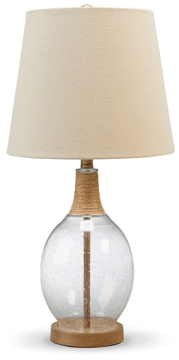 Ashley Express - Clayleigh Glass Table Lamp (2/CN) - Walo Furniture