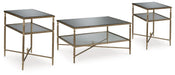 Ashley Express - Cloverty Coffee Table with 2 End Tables - Walo Furniture