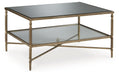 Ashley Express - Cloverty Coffee Table with 2 End Tables - Walo Furniture