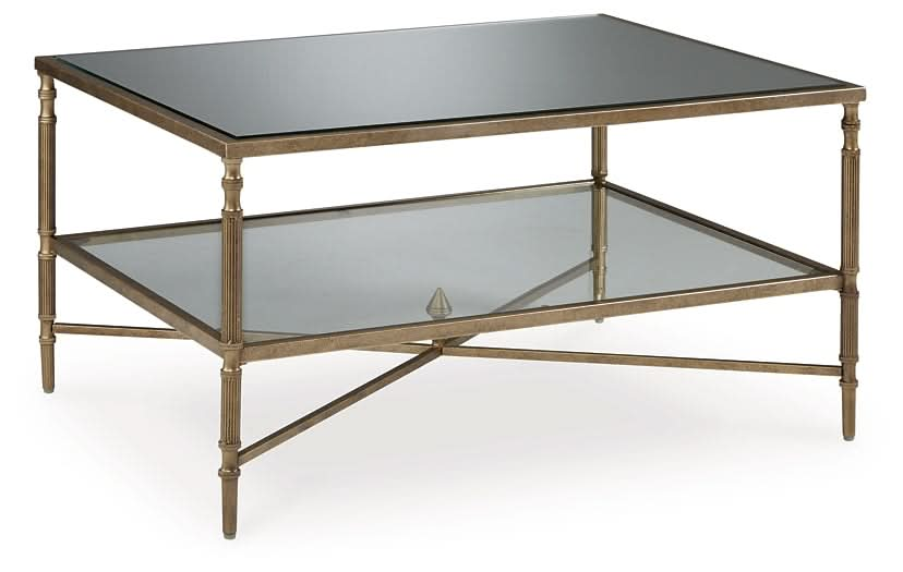 Ashley Express - Cloverty Coffee Table with 2 End Tables - Walo Furniture