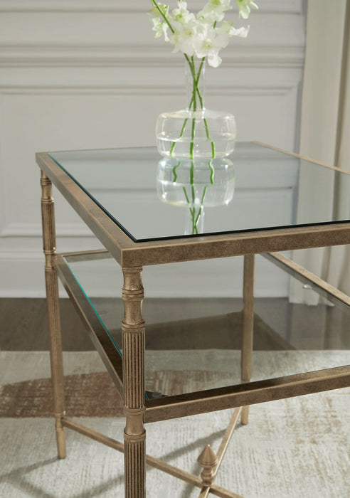 Ashley Express - Cloverty Coffee Table with 2 End Tables - Walo Furniture