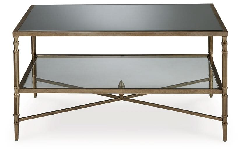 Ashley Express - Cloverty Coffee Table with 2 End Tables - Walo Furniture