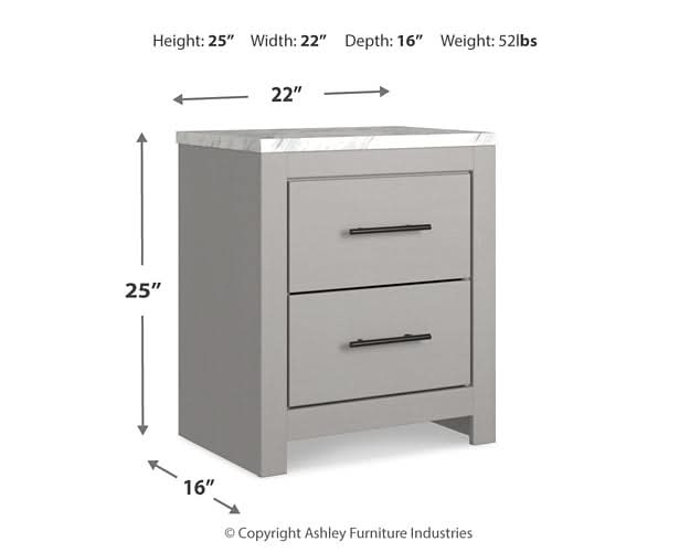 Ashley Express - Cottonburg Two Drawer Night Stand - Walo Furniture