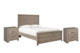 Ashley Express - Culverbach Full Panel Bed with 2 Nightstands - Walo Furniture