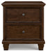 Ashley Express - Danabrin Two Drawer Night Stand - Walo Furniture