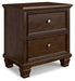 Ashley Express - Danabrin Two Drawer Night Stand - Walo Furniture