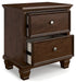 Ashley Express - Danabrin Two Drawer Night Stand - Walo Furniture