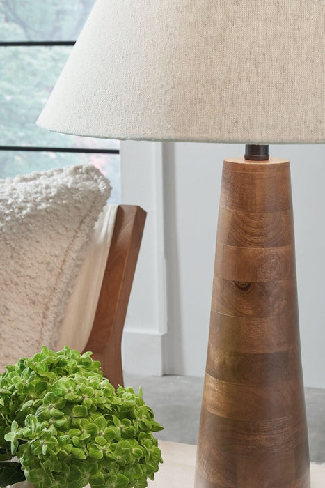 Ashley Express - Danset Wood Table Lamp (1/CN) - Walo Furniture