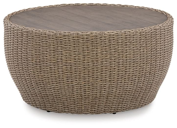 Ashley Express - Danson Outdoor Coffee Table with 2 End Tables - Walo Furniture