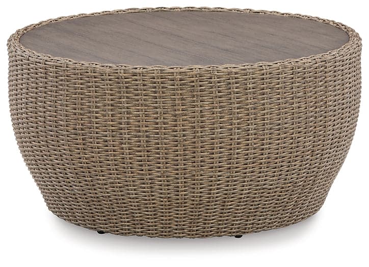 Ashley Express - Danson Outdoor Coffee Table with End Table - Walo Furniture