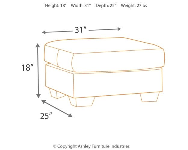 Ashley Express - Darcy Ottoman - Walo Furniture