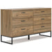 Ashley Express - Deanlow Full Panel Headboard with Dresser and Nightstand - Walo Furniture