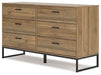 Ashley Express - Deanlow Full Panel Headboard with Dresser, Chest and Nightstand - Walo Furniture