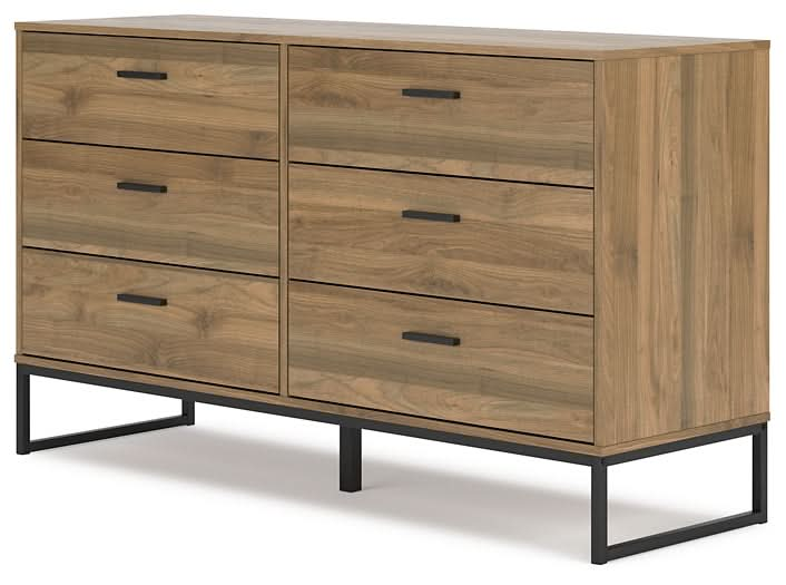 Ashley Express - Deanlow Full Panel Headboard with Dresser, Chest and Nightstand - Walo Furniture