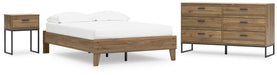 Ashley Express - Deanlow Full Platform Bed with Dresser and Nightstand - Walo Furniture