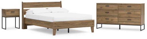 Ashley Express - Deanlow Full Platform Panel Bed with Dresser and Nightstand - Walo Furniture