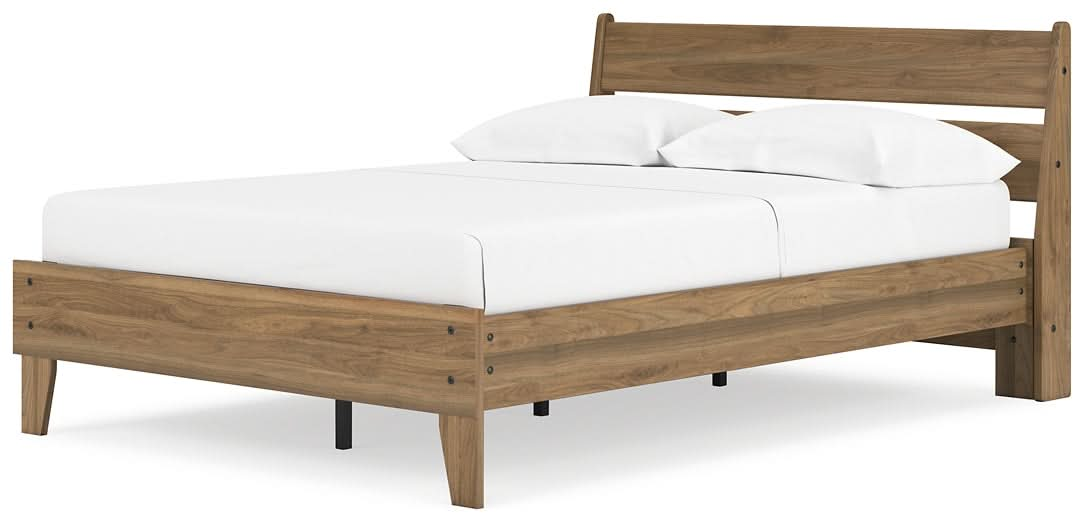 Ashley Express - Deanlow Full Platform Panel Bed with Dresser and Nightstand - Walo Furniture