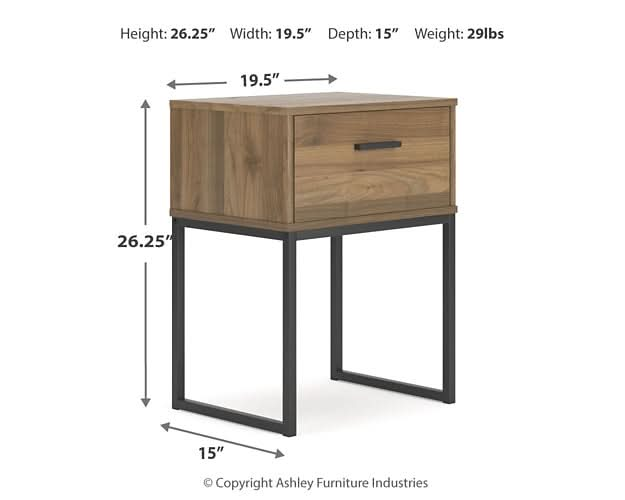 Ashley Express - Deanlow Twin Panel Headboard with Dresser and Nightstand - Walo Furniture