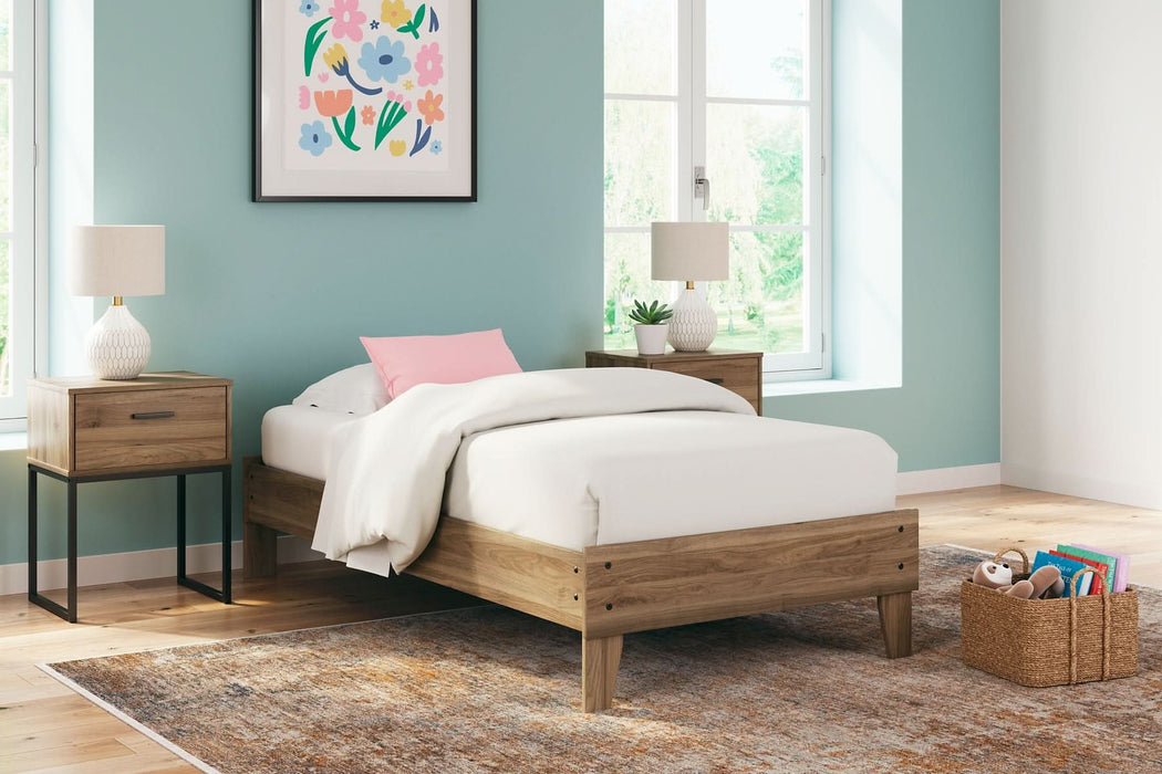 Ashley Express - Deanlow Twin Platform Bed with Nightstand - Walo Furniture