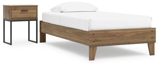 Ashley Express - Deanlow Twin Platform Bed with Nightstand - Walo Furniture