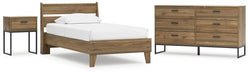 Ashley Express - Deanlow Twin Platform Panel Bed with Dresser and Nightstand - Walo Furniture