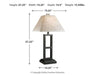 Ashley Express - Deidra Metal Table Lamp (2/CN) - Walo Furniture