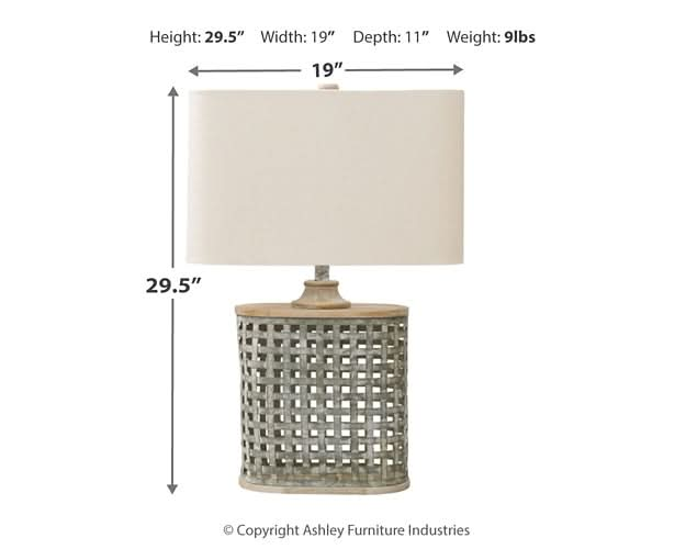 Ashley Express - Deondra Metal Table Lamp (1/CN) - Walo Furniture