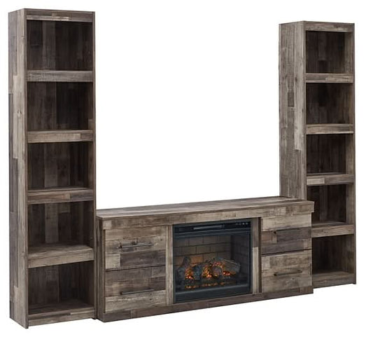 Ashley Express - Derekson 3 - Piece Entertainment Center with Electric Fireplace - Walo Furniture